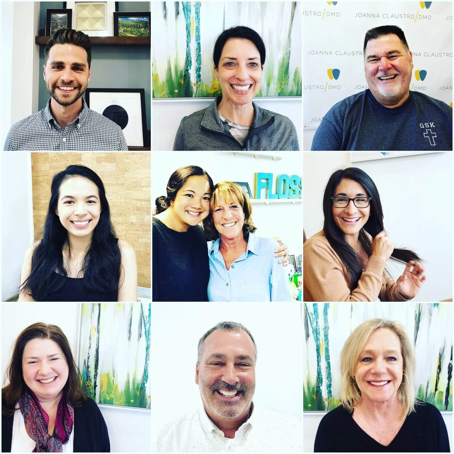 Patient smiling during cosmetic smile design consultation